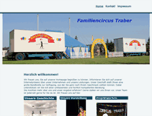 Tablet Screenshot of familiencircus-traber.de